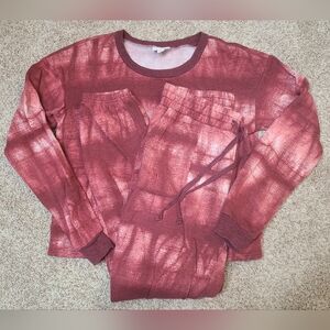 LuLaRoe Lulu Matching Set Sweatsuit Joggers And Long Sleeve Top